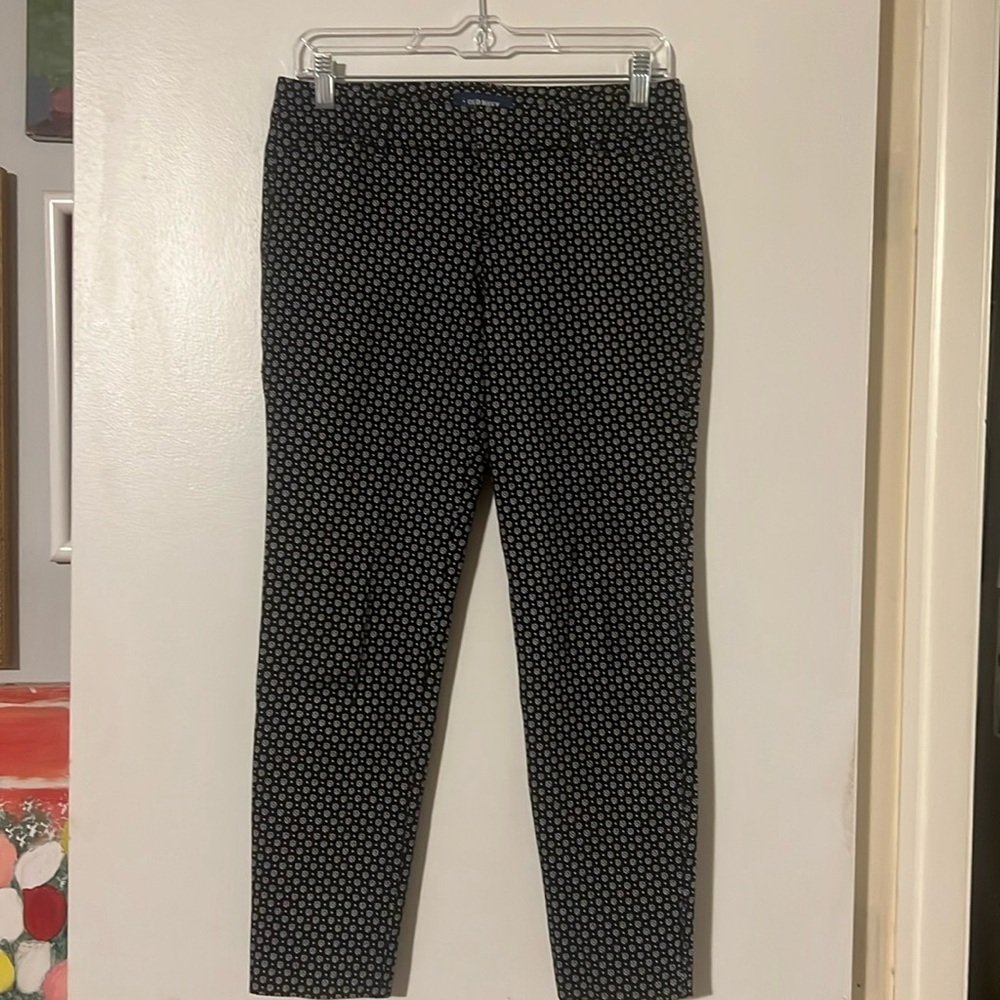Old Navy Pixie black/cream mid rise pant